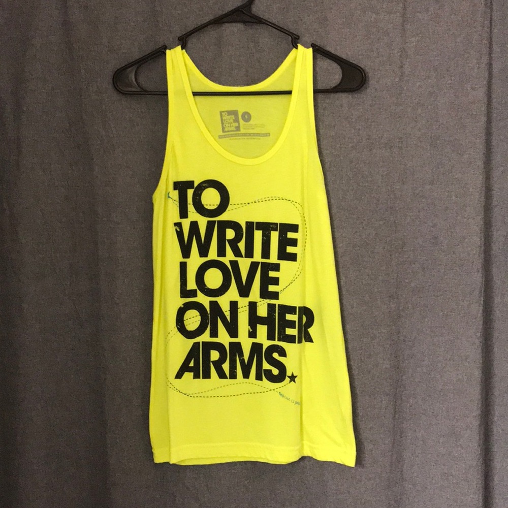 TWLOHA Neon Yellow tank